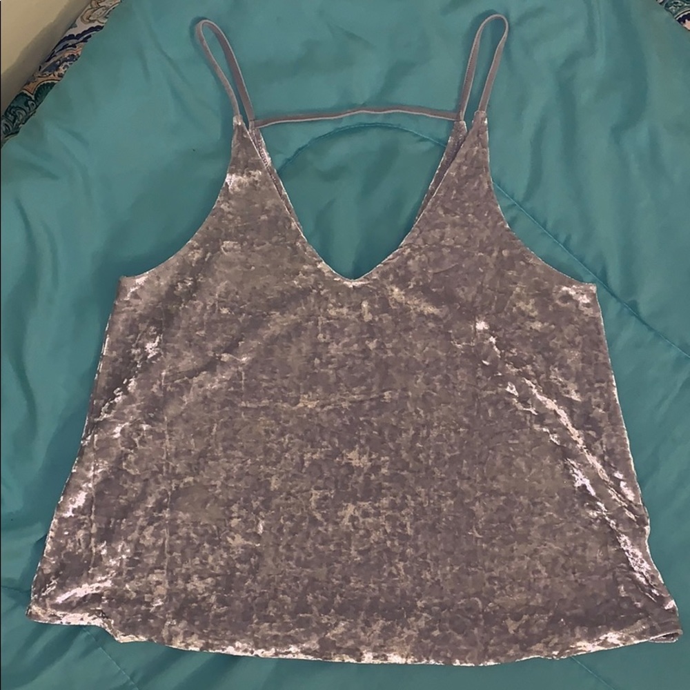 Crushed Velvet Tank Top